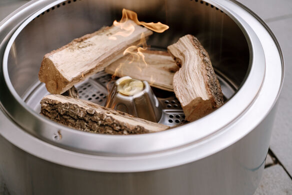 Solo Stove SET Edelstahl Feuerschale Summit 24 inkl. Abdeckhaube & Deckel