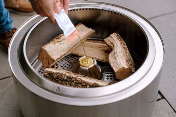 Solo Stove SET Edelstahl Feuerschale Summit 24 inkl. Abdeckhaube & Deckel