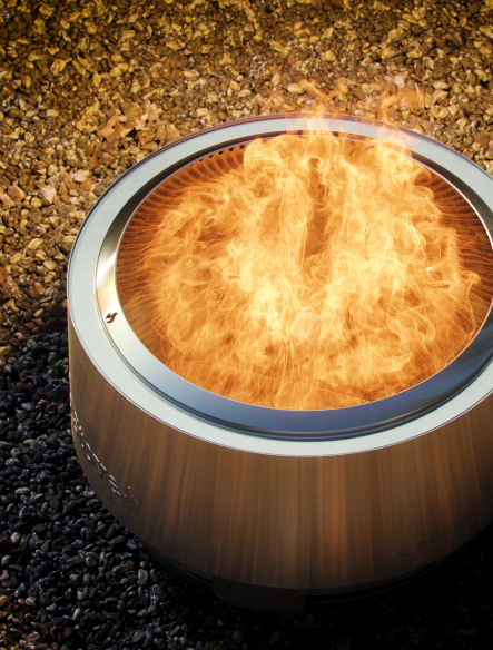 Solo Stove SET Edelstahl Feuerschale Summit 24 inkl. Abdeckhaube & Deckel