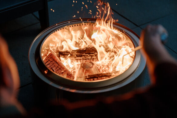 Solo Stove SET Edelstahl Feuerschale Summit 24 inkl. Abdeckhaube & Deckel