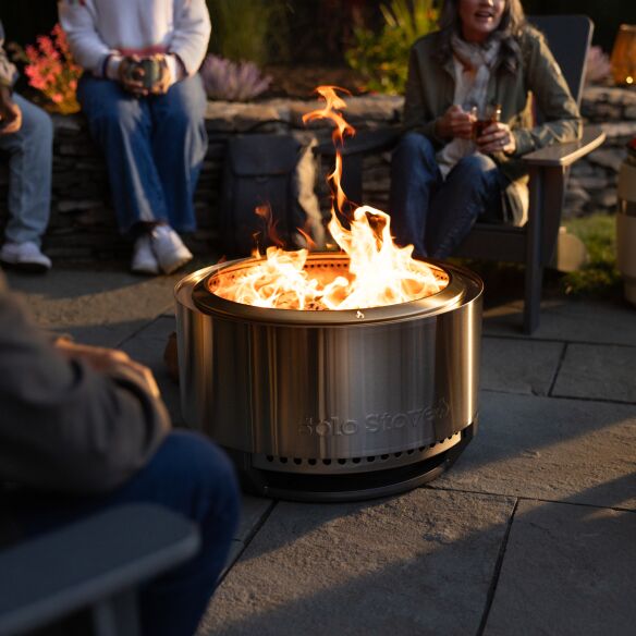 Solo Stove SET Edelstahl Feuerschale Summit 24 inkl. Abdeckhaube & Deckel
