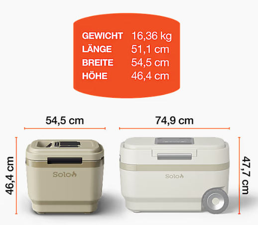 Solo Stove Windchill 30 Kühlbox + mobile Klimaanlage inkl. 17Ah Battrie