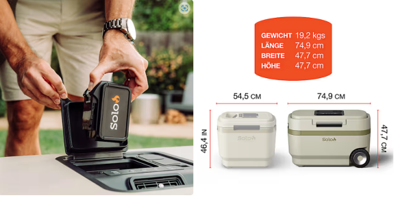 Solo Stove Windchill 47 Kühlbox + Mobile Klimaanlage inkl. Batterie