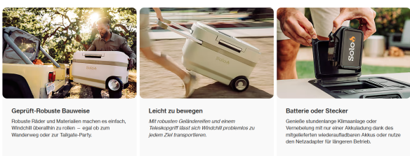 Solo Stove Windchill 47 Kühlbox + Mobile Klimaanlage inkl. Batterie