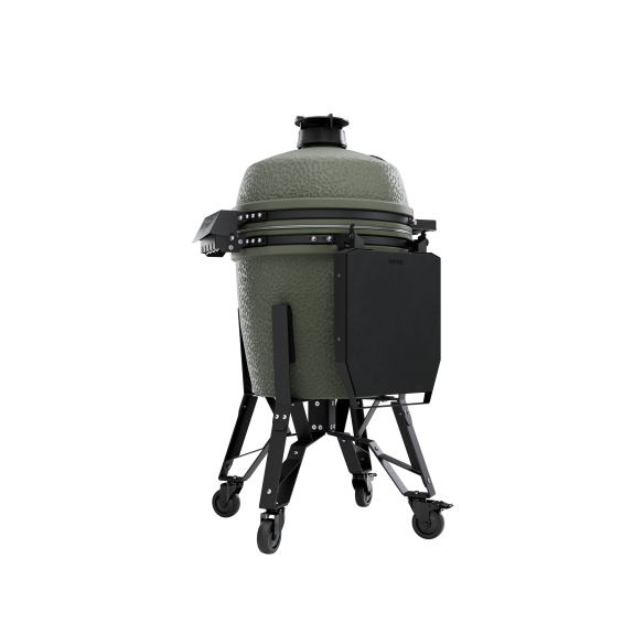 BSTRD. Pro Large Complete Keramikgrill  -  Alpine Green inkl. Abdeckhaube, BBQ Buch & Holzkohle