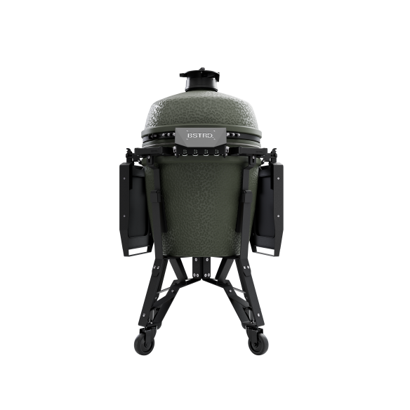 BSTRD. Pro Large Complete Keramikgrill  -  Alpine Green inkl. Abdeckhaube, BBQ Buch & Holzkohle