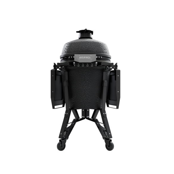 BSTRD. Pro Large Complete Keramikgrill  -  Graphite inkl. Abdeckhaube, BBQ Buch & Holzkohle