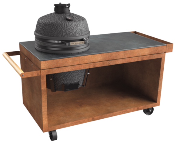 OFYR Kamado Tisch Corten 150 PRO mit Corten Ceramic Platte & Basard Kamado VX L OFYR Kamado Tisch Corten 150 PRO mit Corten Ceramic Platte & Basard Kamado VX L