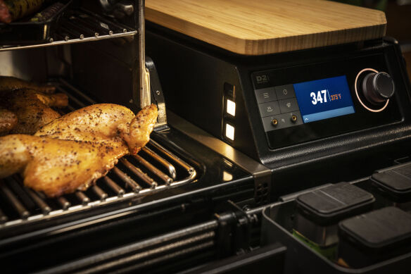 Traeger Pelletgrill Timberline inkl. Abdeckhaube & Ablagefach + 2x 9kg Pellets 
