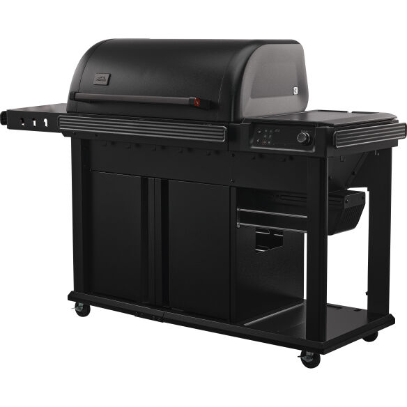 Traeger Pelletgrill Woodridge Elite INTL. inkl. Abdeckhaube & Ablagefach + 2x 9kg Pellets 