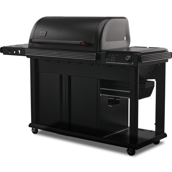 Traeger Pelletgrill Woodridge Elite INTL. inkl. Abdeckhaube & Ablagefach + 2x 9kg Pellets 