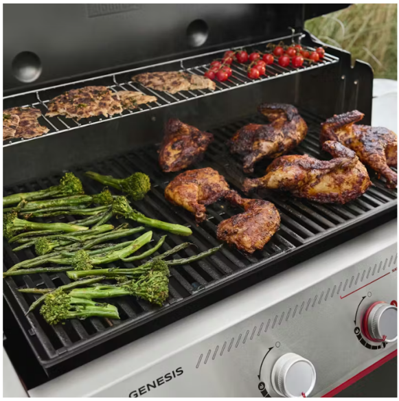 Weber Gasgrill smart Genesis EX-425W inkl. Sear Grate & Grillplatte/-Plancha