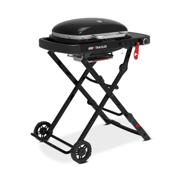 Weber Gasgrill Traveler Compact Gasgrill - Black inkl. Grillbürste