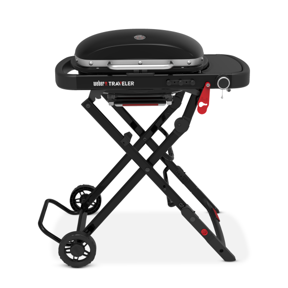 Weber Gasgrill Traveler Compact Gasgrill - Black inkl. Grillbürste