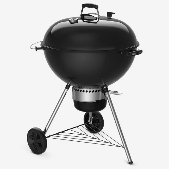 Weber Master-Touch E-6755 WBR CRAFTED Holzkohlegrill Ø 67 cm - Black inkl. Anzündset + Grillkohle