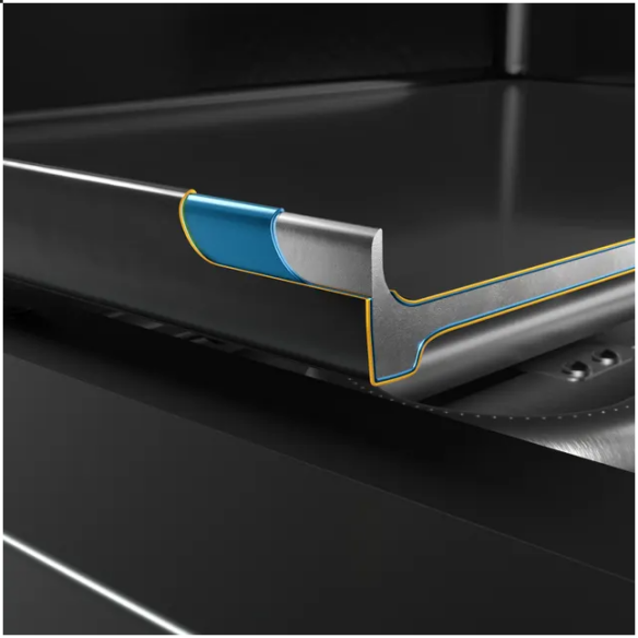 WMF Edition One Plancha-Set mit Wagen, 75 cm, Gas inkl. Abdeckhaube