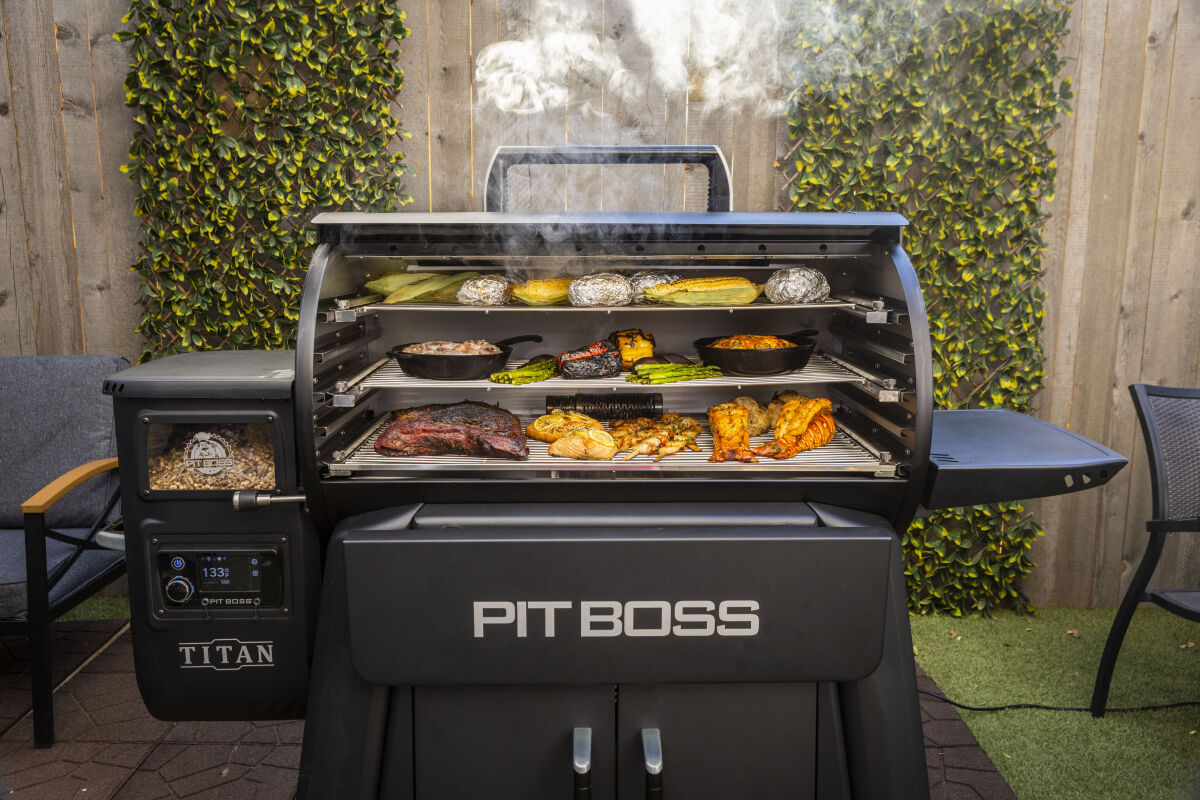 Barbecue A Pellet Apache - Grigio Antracite, Ecologico Ed Economico, Con Fiamma Costante - Foto 10